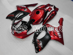 Yamaha YZF-600R 1997-2007 Injection ABS Fairing - Factory Style - Red wine color Black Silver - MFS4476 - Fairings Kit