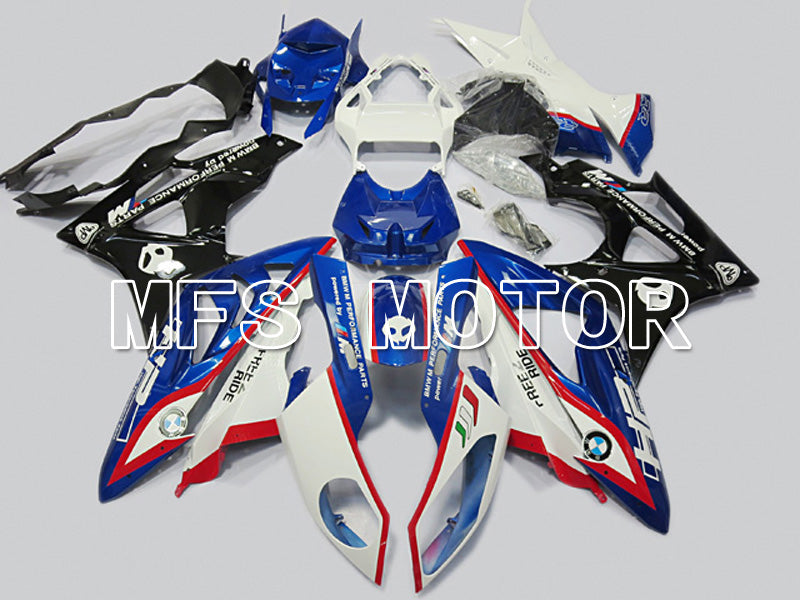 BMW S1000RR 2009-2014 Injection ABS Fairing - Factory Style - Black White Blue - MFS4482 - Fairings Kit