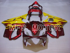 Honda CBR600 F4i 2001-2003 Injection ABS Fairing - Flame - Red wine color Yellow - MFS4667 - Fairings Kit