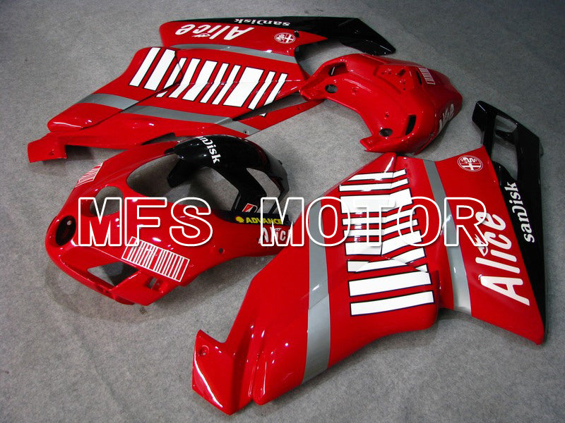 Ducati 749 / 999 2005-2006 Injection ABS Fairing - Alice - Red White - MFS4675 - Fairings Kit