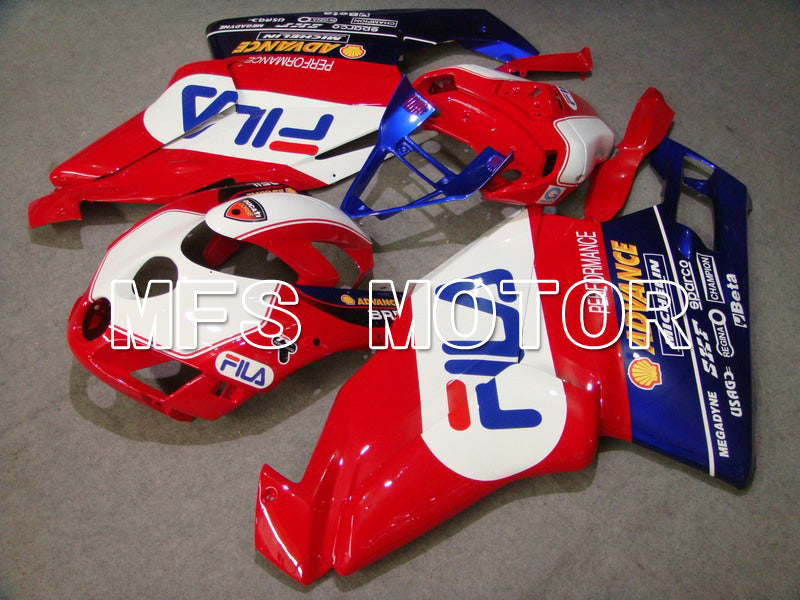 Ducati 749 / 999 2005-2006 Injection ABS Fairing - FILA - Red White - MFS4704 - Fairings Kit