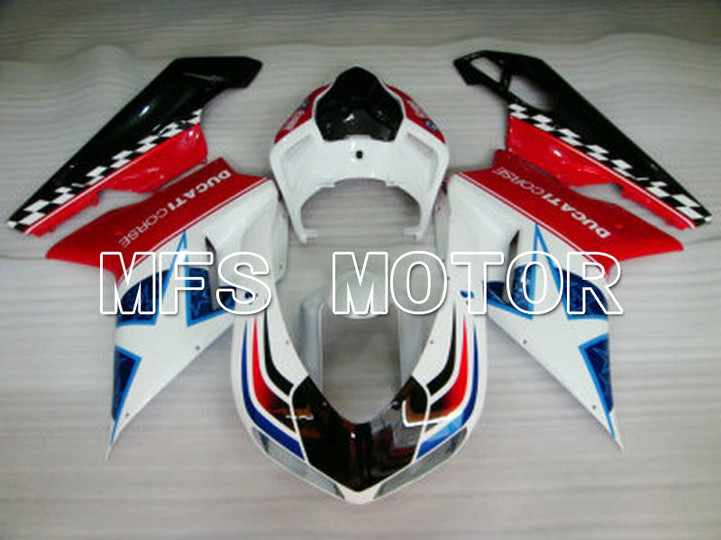 Ducati 848 / 1098 / 1198 2007-2011 Injection ABS Fairing - Factory Style - Red White - MFS4754 - Fairings Kit