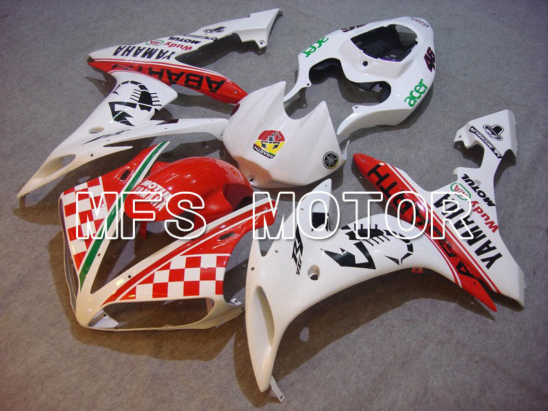 Yamaha YZF-R1 2004-2006 Injection ABS Fairing - ABARTH - Red White - MFS5000 - Fairings Kit