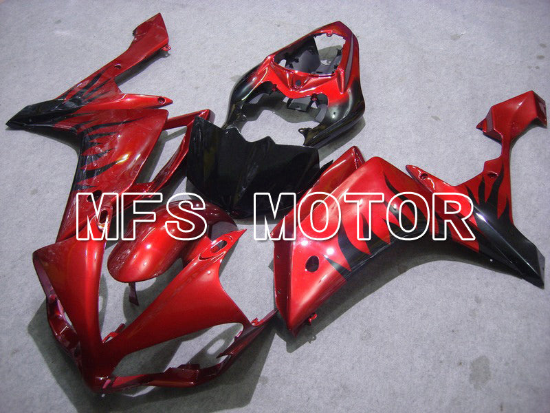 Yamaha YZF-R1 2007-2008 Injection ABS Fairing - Flame - Red Black - MFS5061 - Fairings Kit