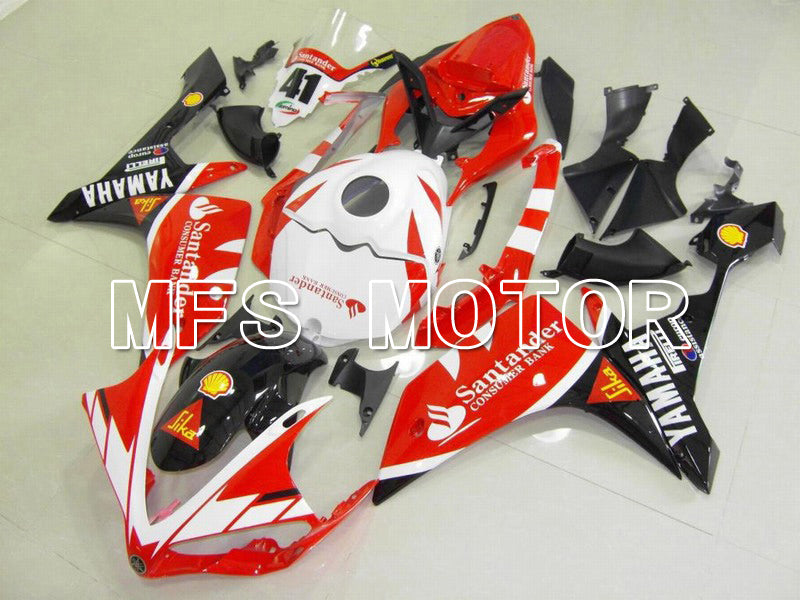 Yamaha YZF-R1 2007-2008 Injection ABS Fairing - Santander - White Red - MFS5066 - Fairings Kit