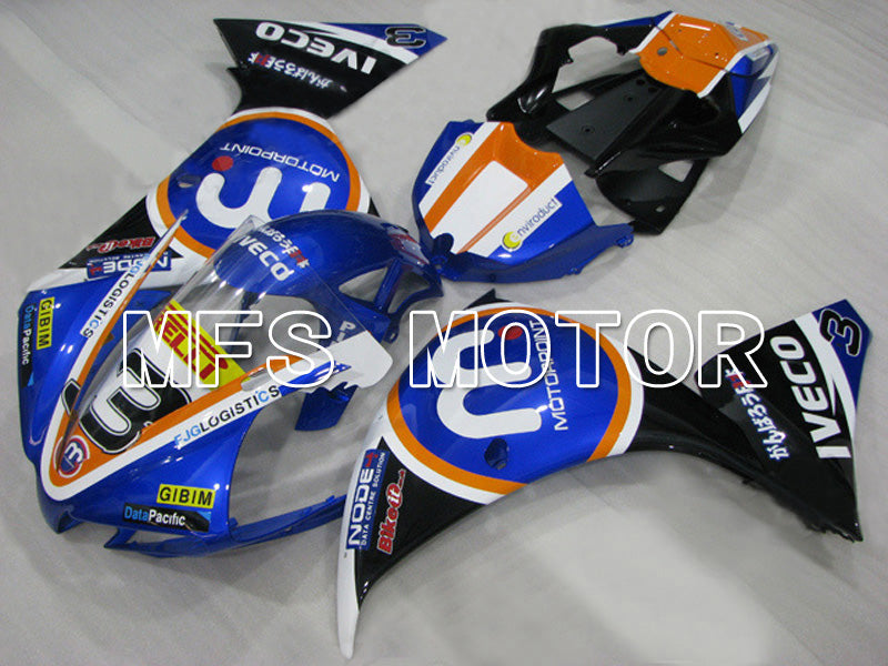 Yamaha YZF-R1 2009-2011 Injection ABS Fairing - MOTORPOINT - Black Blue - MFS5087 - Fairings Kit