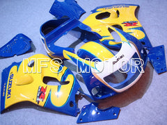 Suzuki GSXR750 1996-1999 ABS Fairing - Factory Style - Blue Yellow - MFS6893 - Fairings Kit