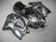 Suzuki GSXR1300 Hayabusa 1999-2007 Injection ABS Fairing - Flame - Gray White - MFS5347 - Fairings Kit