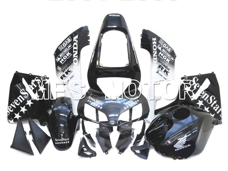 Honda CBR600RR 2003-2004 Injection ABS Fairing - SevenStars - White Black - MFS5370 - Fairings Kit