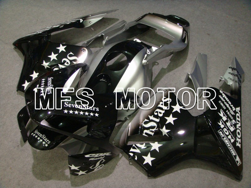 Honda CBR600RR 2003-2004 ABS Injection Fairing - SevenStars - Black Silver - MFS5371 - Fairings Kit