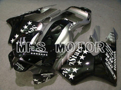Honda CBR600RR 2003-2004 ABS Injection Fairing - SevenStars - Black Silver - MFS5371 - Fairings Kit