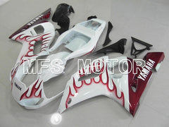 Yamaha YZF-R6 1998-2002 Injection ABS Fairing - Flame - Red White - MFS5461 - Fairings Kit