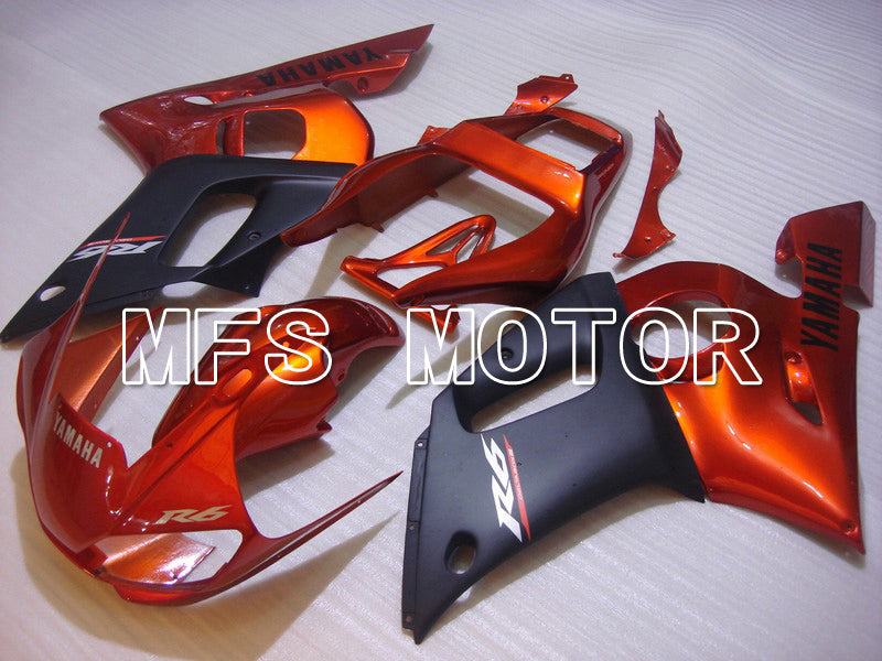 Yamaha YZF-R6 1998-2002 Injection ABS Fairing - Factory Style - Black Orange - MFS5508 - Fairings Kit
