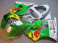 Kawasaki NINJA ZX6R 2000-2002 Injection ABS Fairing - Red Bull - Green - MFS5583 - Fairings Kit