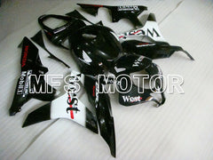 Honda CBR600RR 2007-2008 Injection ABS Fairing - West - Black White - MFS5831 - Fairings Kit