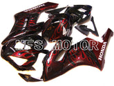 Honda CBR1000RR 2004-2005 Injection ABS Fairing - Flame - Red Black - MFS5854 - Fairings Kit