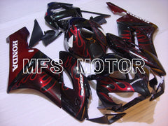 Honda CBR1000RR 2004-2005 Injection ABS Fairing - Flame - Red Black - MFS5854 - Fairings Kit