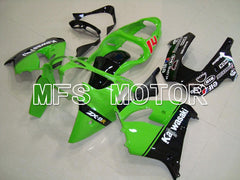 Kawasaki NINJA ZX9R 2000-2001 ABS Fairing - Factory Style - Black Green - MFS5897 - Fairings Kit