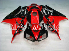 Honda CBR1000RR 2006-2007 Injection ABS Fairing - Factory Style - Black Red - MFS6086 - Fairings Kit
