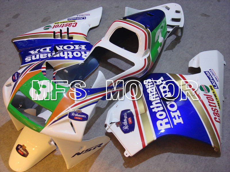 Honda NSR250 MC21 P3 1990-1993 Injection ABS Fairing - Rothmans - Blue White - MFS6251 - Fairings Kit
