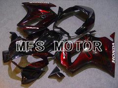 Honda VFR800 2002-2013 ABS Fairing - Flame - Red Black - MFS6345 - Fairings Kit