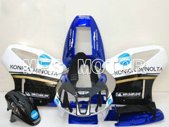 Honda VTR1000 RC51 2000-2006 ABS Fairing - Konica Minolta - White Black Blue - MFS6360 - Fairings Kit