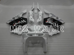 Kawasaki NINJA ZX6R 1994-1997 ABS Fairing - West - Black White - MFS6449 - Fairings Kit