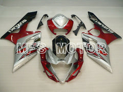 Suzuki GSXR1000 2005-2006 Injection ABS Fairing - Factory Style - Red Silver - MFS2663 - Fairings Kit