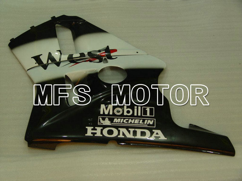 HONDA CBR 250RR MC22 1990-1998 Injection ABS Fairing - West - Black White - MFS4569 - Fairings Kit