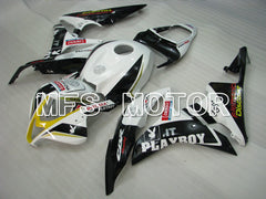 Honda CBR600RR 2007-2008 Injection ABS Fairing - PlayBoy - Black White - MFS5782 - Fairings Kit