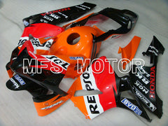 Honda CBR600RR 2003-2004 Injection ABS Fairing - Repsol - Orange Red Black - MFS2078 - Fairings Kit