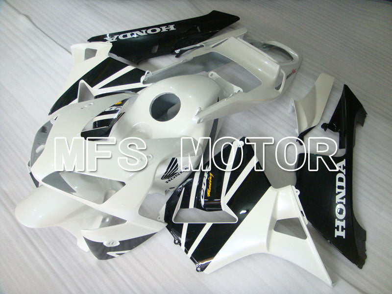 Honda CBR600RR 2003-2004 ABS Injection Fairing - Factory Style - Black White - MFS2089 - Fairings Kit