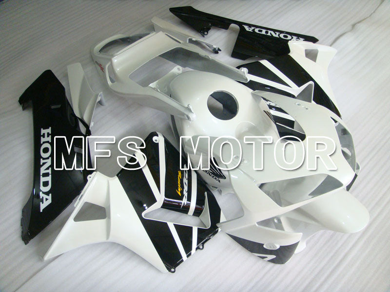 Honda CBR600RR 2003-2004 ABS Injection Fairing - Factory Style - Black White - MFS2089 - Fairings Kit
