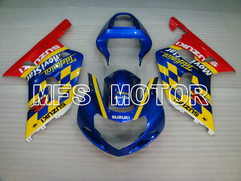 Suzuki GSXR600 2001-2003 Injection ABS Fairing - Movistar - Red Blue - MFS2101 - Fairings Kit