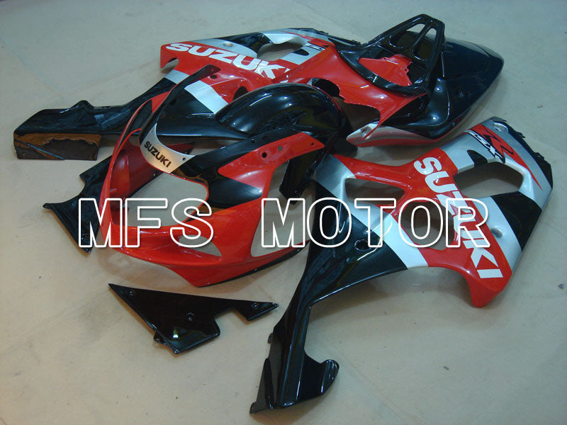 Suzuki GSXR750 2000-2003 Injection ABS Fairing - Factory Style - Black Red Silver - MFS6955 - Fairings Kit