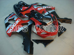 Suzuki GSXR750 2000-2003 Injection ABS Fairing - Factory Style - Black Red Silver - MFS6955 - Fairings Kit