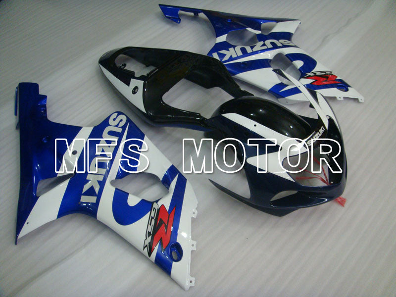 Suzuki GSXR600 2001-2003 Injection ABS Fairing - Factory Style - Black Blue White - MFS2137 - Fairings Kit