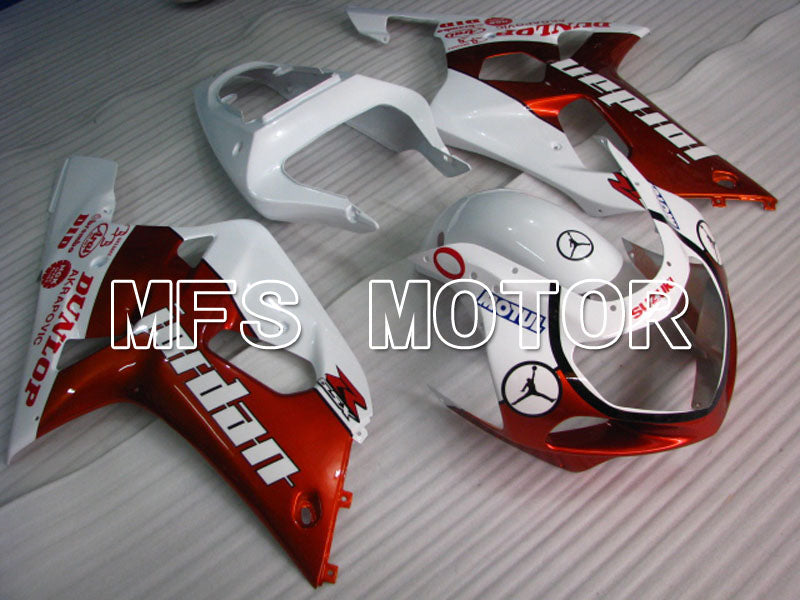 Suzuki GSXR750 2000-2003 Injection ABS Fairing - Jordan - Red White - MFS6974 - Fairings Kit