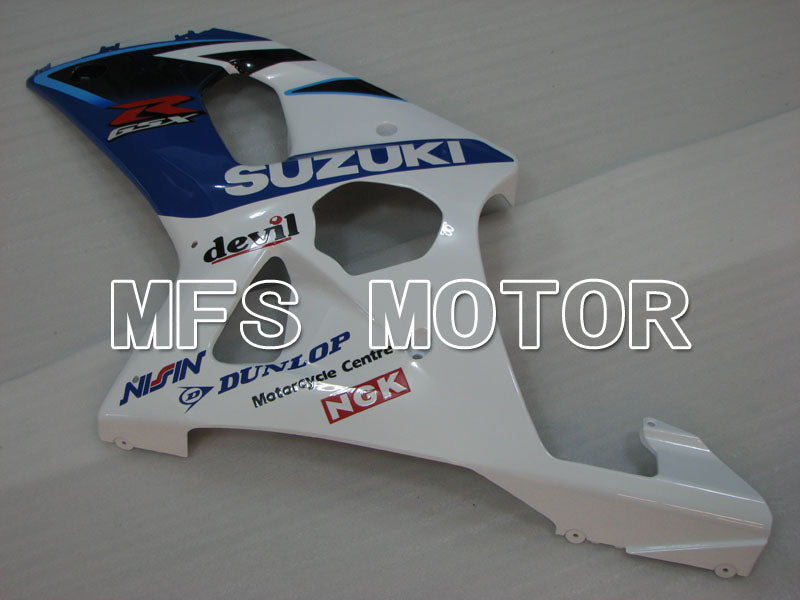 Suzuki GSXR600 2001-2003 Injection ABS Fairing - DUNLOP - White Blue - MFS2161 - Fairings Kit