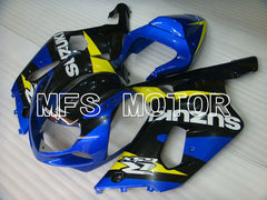 Suzuki GSXR750 2000-2003 Injection ABS Fairing - Factory Style - Black Blue - MFS6984 - Fairings Kit