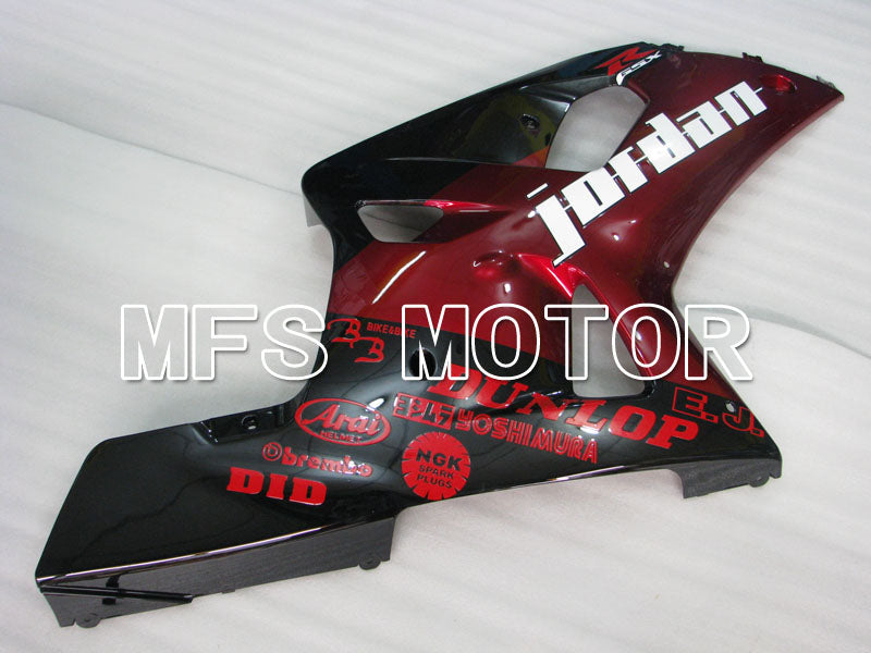 Suzuki GSXR600 2001-2003 Injection ABS Fairing - Jordan - Black Red - MFS2186 - Fairings Kit