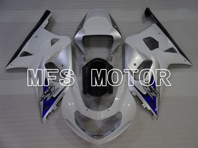 Suzuki GSXR600 2001-2003 Injection ABS Fairing - Factory Style - White Silver - MFS2195 - Fairings Kit
