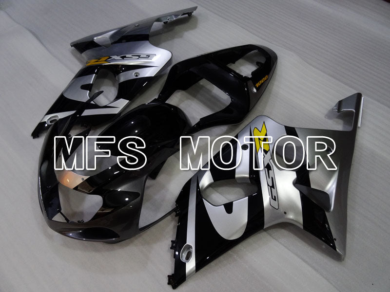 Suzuki GSXR600 2001-2003 Injection ABS Fairing - Factory Style - Black Silver - MFS2196 - Fairings Kit