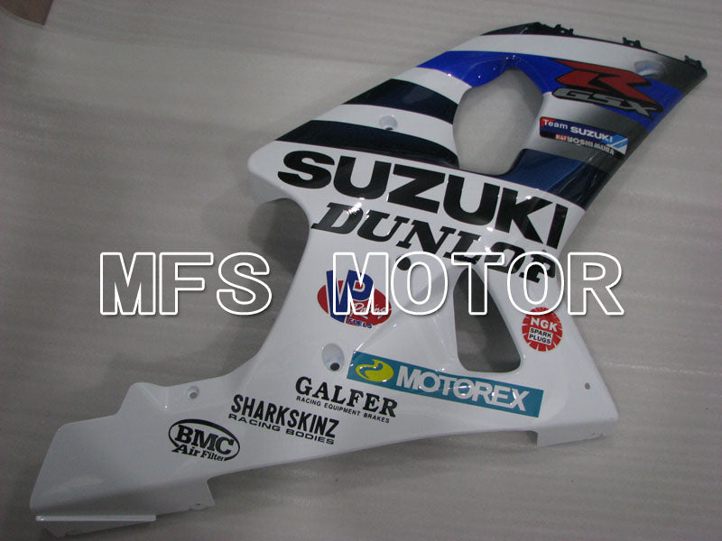 Suzuki GSXR600 2001-2003 Injection ABS Fairing - DUNLOP - White Blue - MFS2199 - Fairings Kit