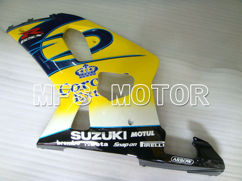 Suzuki GSXR600 2001-2003 Injection ABS Fairing - Corona - Black Yellow Blue - MFS2201 - Fairings Kit