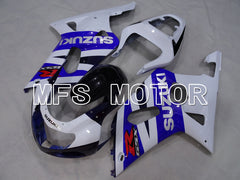 Suzuki GSXR750 2000-2003 Injection ABS Fairing - Factory Style - White Blue - MFS7003 - Fairings Kit