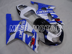 Suzuki GSXR750 2000-2003 Injection ABS Fairing - Factory Style - Black Wihte Blue - MFS7007 - Fairings Kit