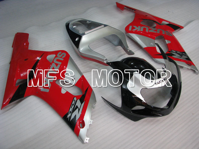 Suzuki GSXR750 2000-2003 Injection ABS Fairing - Factory Style - Black Red Silver - MFS7006 - Fairings Kit