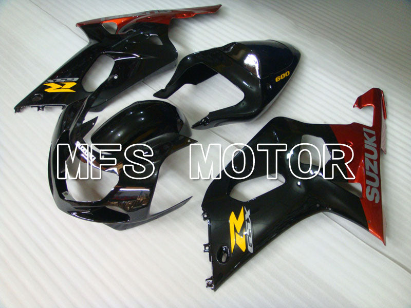 Suzuki GSXR750 2000-2003 Injection ABS Fairing - Factory Style - Black Red - MFS7012 - Fairings Kit