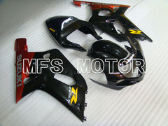 Suzuki GSXR750 2000-2003 Injection ABS Fairing - Factory Style - Black Red - MFS7012 - Fairings Kit